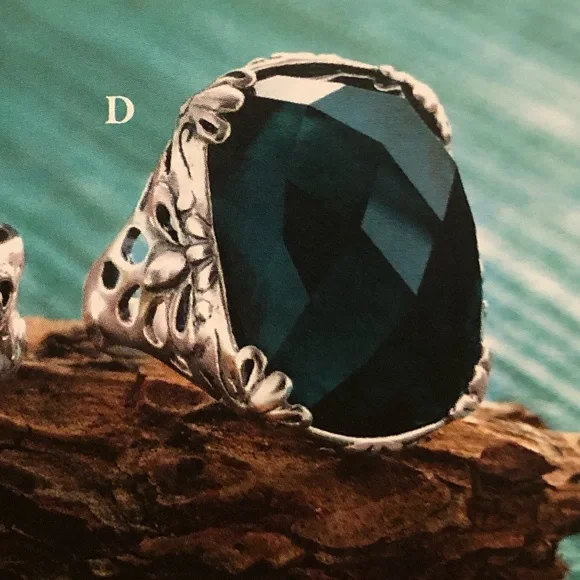 Silpada Sterling Silver Caspian Sea Ring R2456 Size 7
